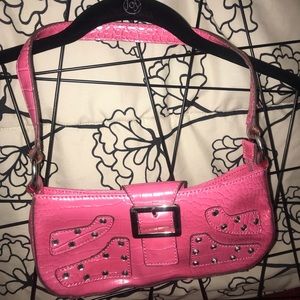 COPY - Pink studded mini purse